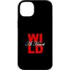 Matching Red Color Graphic Tee Custodia per iPhone 14 Plus Colore rosso Wild Red Graphic