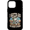 Frog Raccoon Desert Meme Humor Custodia per iPhone 16 Pro Max Devo andare l'energia è strano procione rana