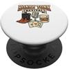 Western Revival Country Tee Vintage Western Revival Cowboy Country Retro Musica Amanti PopSockets PopGrip Adesivo