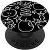 Cute Fruit Art Tagliato a fette e mele intere con stelle PopSockets PopGrip Adesivo