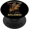 Funny T'was the 'Tism M'Lord Apparel Funny T'was The 'Tism M'Lord Cavaliere Medievale Rana tsim PopSockets PopGrip Adesivo