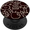 Cute Fruit Art Tagliato a fette e mele intere con stelle PopSockets PopGrip Adesivo