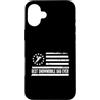 Best Dad Ever Father's Day Dad Birthday Custodia per iPhone 16 Plus Macchina da neve in motoslitta bandiera americana americana patriottica retrò