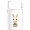 Timowo Studio Custodia per iPhone 17 Pro Coniglio con Libro Tema Lettura
