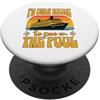 Sarcastic Cruise Line Merch Crociera umorismo grossolano appiccicoso solo qui per fare pipì in Pool Cruiser PopSockets PopGrip Adesivo