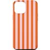 Y2K Retro Aesthetic Stripes Pattern Desi Custodia per iPhone 12 Pro Max Modello estetico retrò a righe verticali rosa arancione Y2K