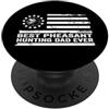 Best Dad Ever Father's Day Dad Birthday Caccia fagiano cacciatore di fagiani bandiera americana americana patriottica PopSockets PopGrip Adesivo