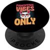 Sweet and Sassy Aesthetic Cat Attitude M Pawsitive Vibes Only, gioco di parole d'amore per gatti in stile retrò PopSockets PopGrip Adesivo