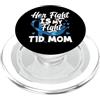 Diabetic T1D Type 1 Diabetes Awareness M Le donne la sua lotta è la mia lotta T1D mamma diabete consapevolezza PopSockets PopGrip per MagSafe