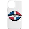 Orgoglio Cultura Repubblica Dominicana Custodia per iPhone 13 Pro Max Bandiera Repubblica Dominicana Labbra