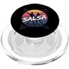 Vintage Dancer Synthwave Miami Couple Si Divertente Salsa Danza Retro Tramonto Detto Amanti PopSockets PopGrip per MagSafe