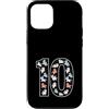 10 Unicorn 10th Birthday Custodia per iPhone 12/12 Pro 10 Unicorno 10° compleanno