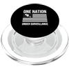One Nation Under Surveillance Una nazione sotto sorveglianza Privacy World Order 1984 Chip PopSockets PopGrip per MagSafe