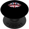 Souvenirs British Lover Gifts Lips UK Flag British Roots United Kingdom PopSockets PopGrip Adesivo