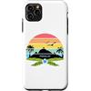 Seychelles Vacanza Souvenir Regalo Custodia per iPhone 11 Pro Max Praslin Seychelles Palme su un'isola con Fiori
