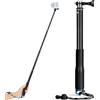 VINATO 93cm Bastone Selfie per GoPro, Selfie Stick Allungabile, Asta Telescopica per Action Cam, Asta per GoPro Hero 13/12/11/10/9/8/7/6 AKASO DJI OSMO 3 Action Cameras