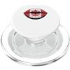 Foglia D'Acero Labbra Stile Canada Bandiera Canadese Labbra Canada PopSockets PopGrip per MagSafe