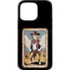 Labrador Retriever Retro Western Frontie Custodia per iPhone 15 Pro Max Divertente poster vintage con cane da laboratorio cowboy lazo ranch