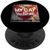 Bengal Kitten Lover PS Il mio gatto è il mio San Valentino Bengala Street Graffiti PopSockets PopGrip Adesivo