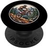 mountainbike trail action cycling jump r Mountain Bike Jump Foresta Montagne Trail PopSockets PopGrip Adesivo