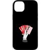 Matching Red Color Graphic Tee Custodia per iPhone 14 Plus Colore rosso Gioca la tua mano Grafica rossa