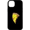 pizza Italy cheese salami pizzeria food Custodia per iPhone 14 Plus Pizza Piece è felice Fast Food Stone Oven
