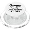 Funny Dad Sayings & Funny Dad Designs Just Resting My Eyes - Divertente poltrona reclinabile per festa del papà PopSockets PopGrip per MagSafe