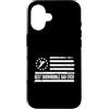 Best Dad Ever Father's Day Dad Birthday Custodia per iPhone 16 Macchina da neve in motoslitta bandiera americana americana patriottica retrò