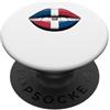 Orgoglio Cultura Repubblica Dominicana Bandiera Repubblica Dominicana Labbra PopSockets PopGrip Adesivo