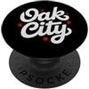 Oak City Raleigh North Carolina Designs Oak City Raleigh NC Retro Groovy North Carolina Vintage PopSockets PopGrip Adesivo