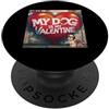 Shih Tzu Puppy Lover PS Il mio cane è il mio San Valentino Shih Tzu Street Graffiti PopSockets PopGrip Adesivo