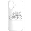 Magliette Grafiche de Ciclismo Custodia per iPhone 17 Ciclista Disegno di una linea Mountain Bike MTB