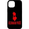 Albanian Flag European Heritage Clothing Custodia per iPhone 15 Bandiera dell'Albania Patriottica Uomini Donne Bambini Albanese Orgoglio