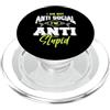 NextLevel Merch I am not Anti Social I' m Anti Stupid PopSockets PopGrip per MagSafe