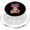 Sweet and Sassy Aesthetic Cat Attitude M Pawsitive Vibes Only, gioco di parole d'amore per gatti in stile retrò PopSockets PopGrip per MagSafe