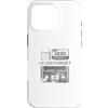 Fraxoweb Custodia per iPhone 16 Pro Never Forget - Nastro audiocassetta retrò vintage videoregistratore floppy