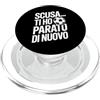 Scritta Portiere Calciatore Calcio Portiere Calcio Porta Frase Divertente Pallone PopSockets PopGrip per MagSafe