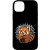 red panda kawaii burger sparkle snack bu Custodia per iPhone 14 Plus Panda Burger Sparkle Kawaii rosso