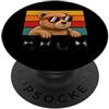 Bruh Teddy Bear Funny Ironic Saying Humo Bruh - Occhiali da sole con orsetto di orsacchiotto, divertenti meme retrò PopSockets PopGrip Adesivo