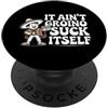 Retro Fiesta Sombrero Poncho Dabbing Mar Divertente Cinco De Mayo dicendo che non vuole succhiare se stesso PopSockets PopGrip Adesivo