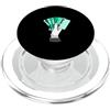 Matching Light Teal Aqua Color Graphic T Grafica verde acqua verde chiaro Play Your Hand Teal Aqua PopSockets PopGrip per MagSafe