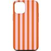 Y2K Retro Aesthetic Stripes Pattern Desi Custodia per iPhone 12/12 Pro Modello estetico retrò a righe verticali rosa arancione Y2K