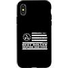 Best Dad Ever Father's Day Dad Birthday Custodia per iPhone X/XS Pattinaggio a rotelle Roller Skater retrò anni '80 bandiera americana americana