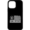 Best Dad Ever Father's Day Dad Birthday Custodia per iPhone 13 Pro Max Pembroke Welsh Corgi Dog bandiera americana Patriottica retrò