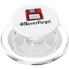 Fraxoweb Never Forget Retro Vintage Floppy Disk Geek Computer Geek PopSockets PopGrip per MagSafe