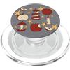 Cute Fruit Art Mele tagliate a fette e intere con stelle PopSockets PopGrip per MagSafe
