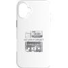 Fraxoweb Custodia per iPhone 16 Plus Never Forget - Nastro audiocassetta retrò vintage videoregistratore floppy