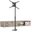 Barkan Montaggio a terra da 13 a 83 pollici, inclinabile e regolabile in altezza, supporta fino a 50 kg, supporto per LED OLED LCD, Ma, FS420, nero