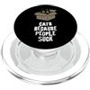 Kitty Box Humor Gatti perché le persone succhiano divertente felino introverso PopSockets PopGrip per MagSafe