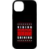 Matching Red Color Graphic Tee Custodia per iPhone 14 Plus Colore rosso vibrante brillante grafica rossa